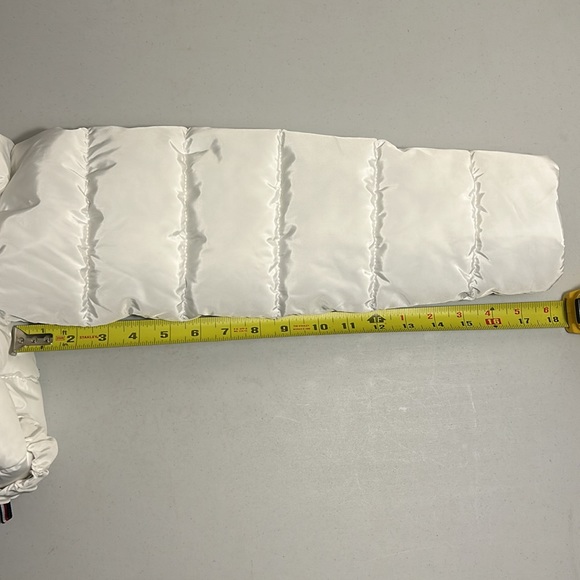 Tommy Hilfiger Ladies Women Belted Puffer Jacket Coat White US Size M - Picture 9 of 14